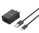 Cargador Tipo C de 10W NEGRO - Combo Cubo + Cable, 1HORA